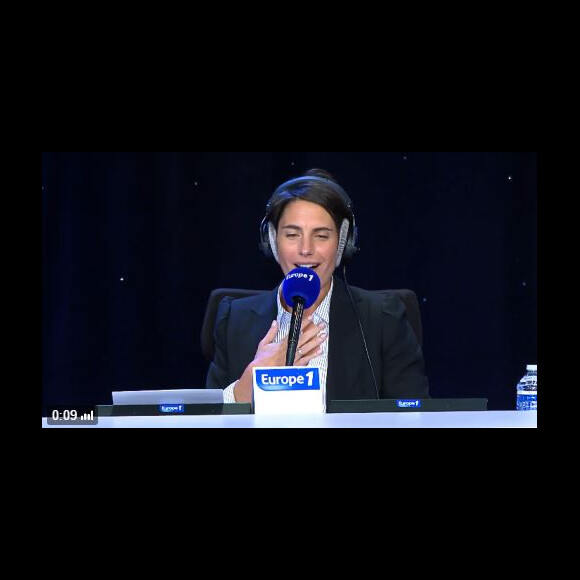 Alessandra Sublet dans La cour des grands sur Europe 1, le 5 octobre 2016