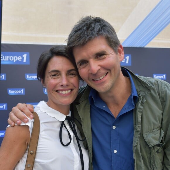 Exclusif - Alessandra Sublet et Thomas Sotto à la conférence de rentrée de la radio Europe 1 au Musée Maillol à Paris le 13 septembre 2016. © Giancarlo Gorassini / Bestimage