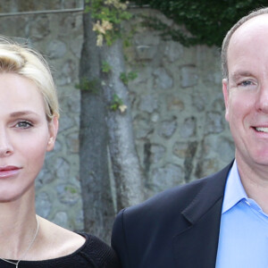 La princesse Charlene de Monaco était présente au côté du prince Albert lors de la remise de prix de la Monte-Carlo Polo Cup 2016, le 18 septembre 2016. © Claudia Albuquerque/Bestimage