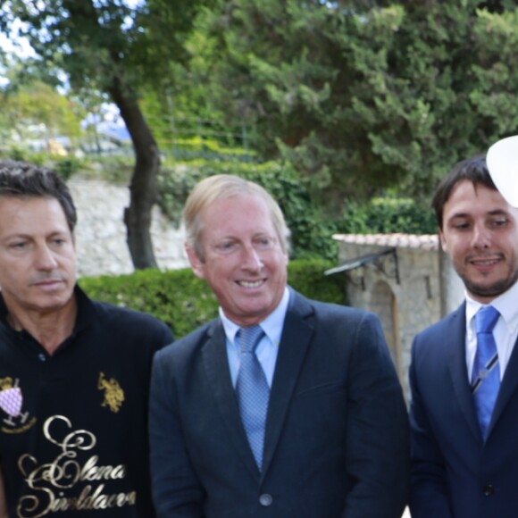 Mike Powers, la princesse Charlène de Monaco, Christian Moore et ses fils lors de la remise de prix de la Monte-Carlo Polo Cup 2016, le 18 septembre 2016. © Claudia Albuquerque/Bestimage