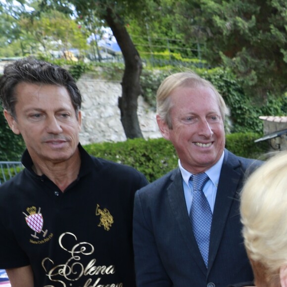 Mike Powers, la princesse Charlène de Monaco, Christian Moore et ses fils lors de la remise de prix de la Monte-Carlo Polo Cup 2016, le 18 septembre 2016. © Claudia Albuquerque/Bestimage