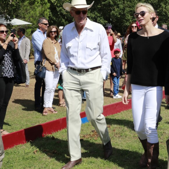 La princesse Charlene de Monaco était présente au côté du prince Albert lors de la remise de prix de la Monte-Carlo Polo Cup 2016, le 18 septembre 2016. © Claudia Albuquerque/Bestimage