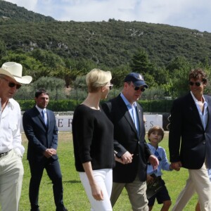 La princesse Charlene de Monaco était présente au côté du prince Albert lors de la remise de prix de la Monte-Carlo Polo Cup 2016, le 18 septembre 2016. © Claudia Albuquerque/Bestimage