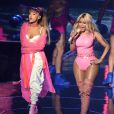 Ariana Grande et Nicki Minaj aux MTV Video Music Awards 2016 au Madison Square Garden. New York, le 28 août 2016.