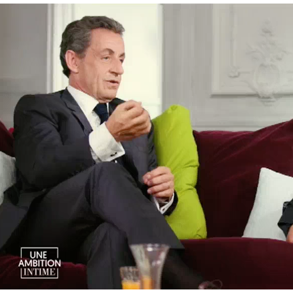 Nicolas Sarkozy et Karine Le Marchand - "Une ambition intime" sur M6. Le 9 octobre 2016.