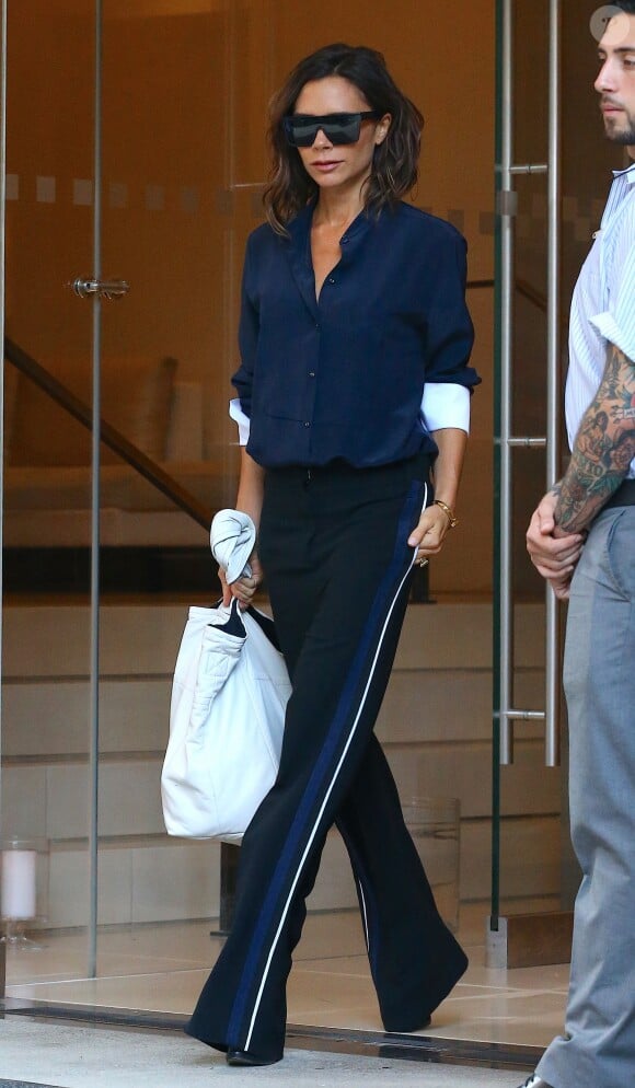 Victoria Beckham à la sortie de son hôtel à New York, le 10 septembre 2016