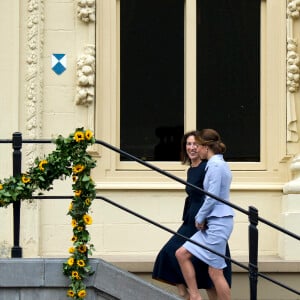 Kate Middleton, duchesse de Cambridge, a visité le musée Mauritshuis à La Haye le 11 octobre 2016 à l'occasion de sa première visite officielle en solitaire à l'étranger.