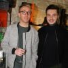 Exclusif - Olympe  et son mari Julien - Soirée Samsung à la boutique "Free Lance" à Paris, le 10 décembre 2014.