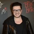Le chanteur Olympe (The Voice 2) - Première de la comédie musicale "La Belle et la Bête" avec Vincent Niclo dans le rôle de la Bête au théâtre Mogador à Paris le 20 mars 2014