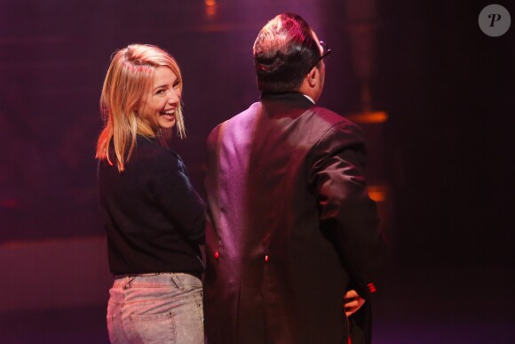 Exclusif - Sidonie Bonnec et le clown Totti - Nouveau spectacle "Surprise" du Cirque d'Hiver Bouglione, à Paris, le 8 octobre 2016. ©CVS/Bestimage