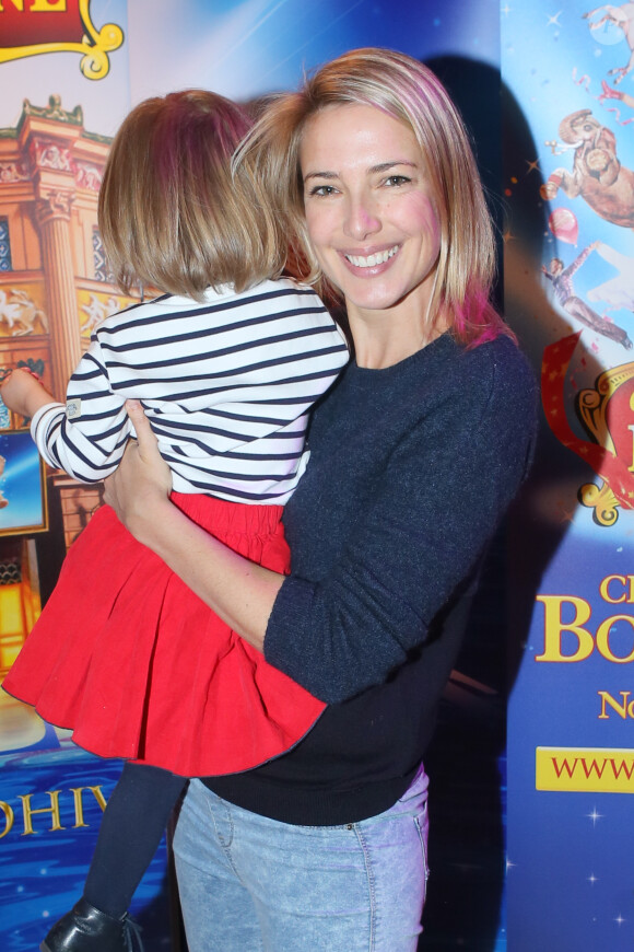 Exclusif - Sidonie Bonnec et sa fille Bonnie-Rose - Nouveau spectacle "Surprise" du Cirque d'Hiver Bouglione, à Paris, le 8 octobre 2016. ©CVS/Bestimage