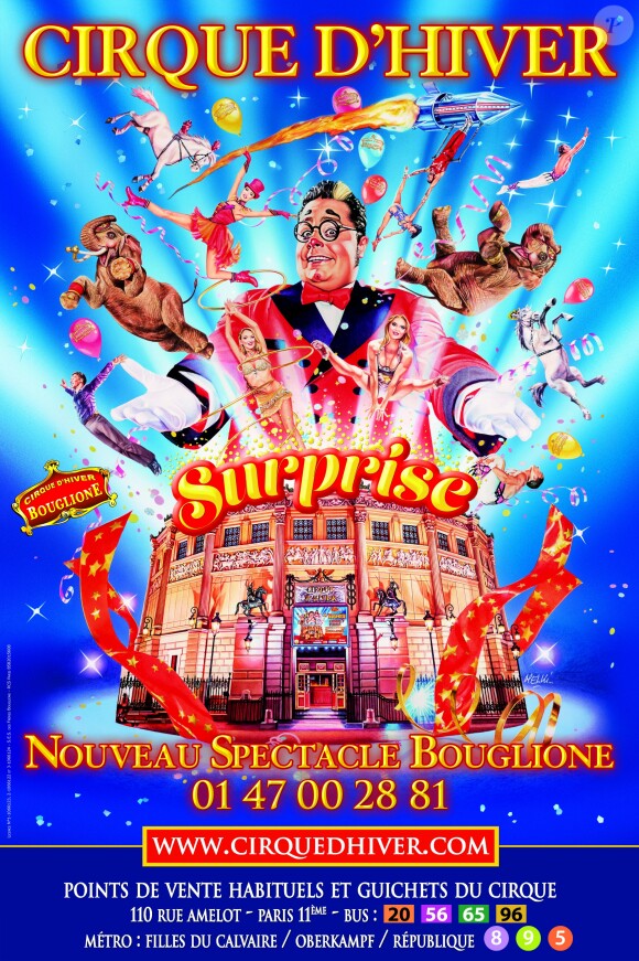 Nouveau spectacle "Surprise" du Cirque d'Hiver Bouglione, à Paris, le 8 octobre 2016. ©CVS/Bestimage