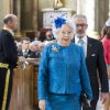 La princesse Christina de Suède et son mari Tord Magnuson lors de la messe de Te Deum en l'honneur du 70e anniversaire du roi Carl XVI Gustaf de Suède au palais royal à Stockholm le 30 avril 2016 Stockholm.
