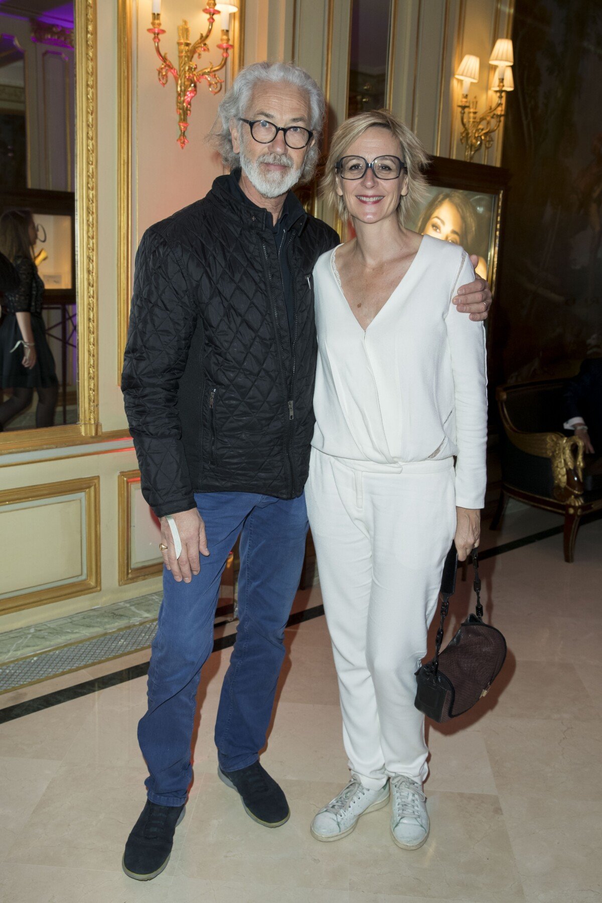 Photo : Exclusif - Sylvie Adigard et son mari - Remise du Prix Meurice pour  lart Contemporain à Paris le 10 octobre 2016. Les membres du jury, présidé  par Jean-Charles de Castelbajac,