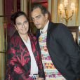 Exclusif - Nathalie Garçon et son fils Emile - Remise du Prix Meurice pour l'art Contemporain à Paris le 10 octobre 2016. Les membres du jury, présidé par Jean-Charles de Castelbajac, ont décerné le prix à l'artiste Lola Gonzàles et à la galerie Marcelle Alix. © Olivier Borde / Bestimage