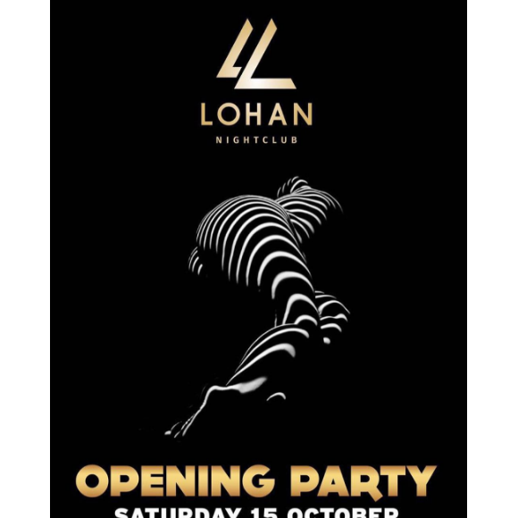 Grâce à son chéri Dennis Papageorgiou, Lindsay Lohan ouvre un club à son nom à Athènes. Photo publiée sur Instagram, le 13 octobre 2016