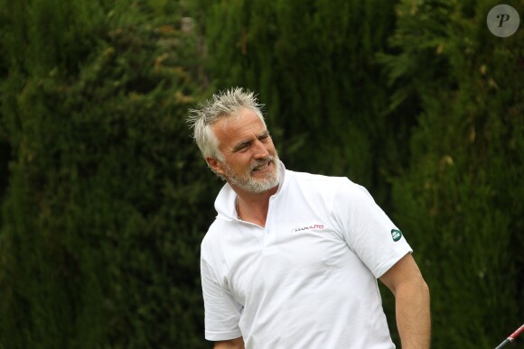 David Ginola lors de la 4e édition de la Mapauto Golf Cup au Golf Old course à Mandelieu-la-Napoule, le 12 juin 2015. Une compétition, qui rassemblent de nombreuses personnalités venues pour jouer au golf au profit d'une association, s'écoule sur 2 jours.