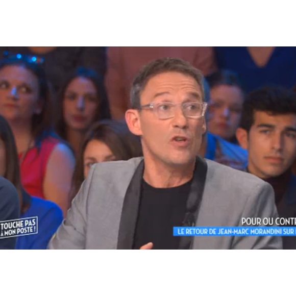 "Touche pas à mon poste", le mardi 18 octobre 2016 sur C8. Ici Julien Courbet.