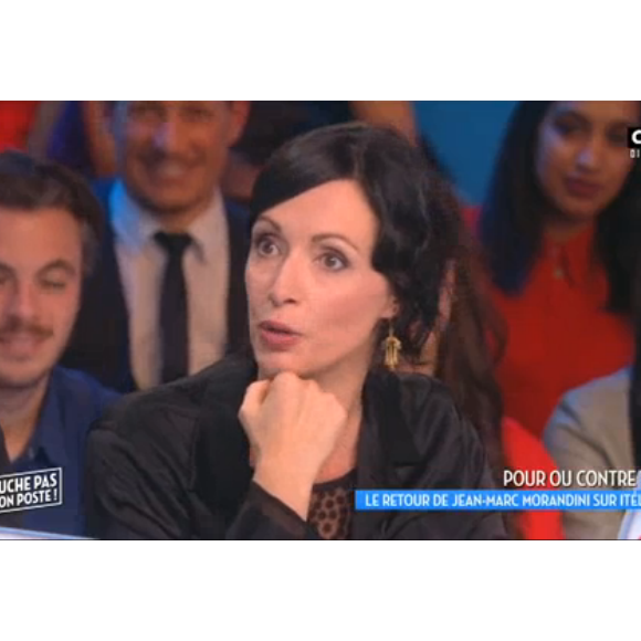 "Touche pas à mon poste", le mardi 18 octobre 2016 sur C8. ici Géraldine Maillet.
