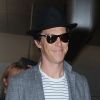 Benedict Cumberbatch arrive à l'aéroport de LAX à Los Angeles, le 22 juillet 2016
