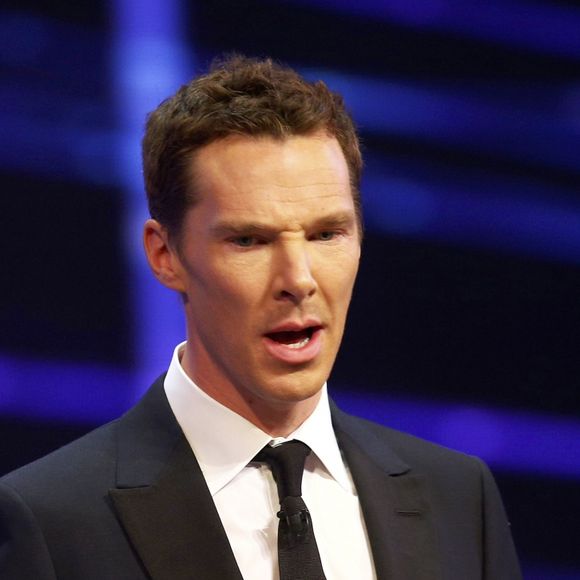 Benedict Cumberbatch joue au ping-pong avec Yaping Deng - Cérémonie des Laureus World Sport Awards 2015 à Shangai le 15 avril 2015