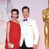 Benedict Cumberbatch et sa femme Sophie Hunter - People à la 87e cérémonie des Oscars à Hollywood le 22 février 2015