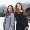 Exclusif - Dounia Coesens et Emmanuelle Boidron, étaient toutes les deux marraines d'une opération qui a eu lieu ce week-end de Pâques dans la station de ski de Valmorel. Le 5 avril 2014.