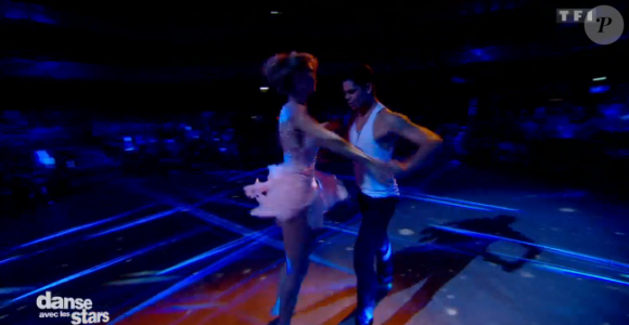 Sylvie Tellier dans "Danse avec les stars 7" le 22 octobre 2016 sur TF1.