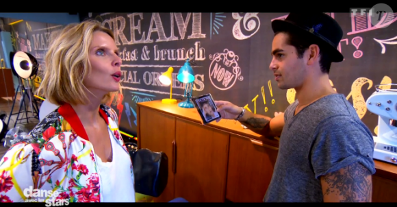 Sylvie Tellier dans "Danse avec les stars 7" le 22 octobre 2016 sur TF1.