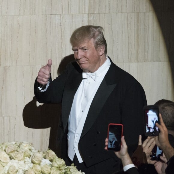 Donald Trump au dîner Alfred E. Smith, organisé dans les salons du prestigieux Waldorf Astoria, à New York le 20 octobre 2016 à New York le 20 octobre 2016