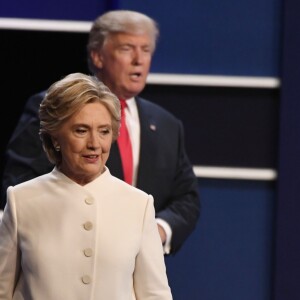 Donald Trump lors du débat présidentiel face à Hillary Clinton à Las Vegas, Nevada, le 19 octobre 2016