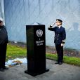 Le prince Carl Philip de Suède inaugure un mémorial en hommage à ceux qui se sont battus pour la paix et un monde meilleur au musée de la Bigrade à Saffle dans la province de Varmland, le 21 octobre 2016.
