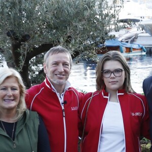 Exclusif - Lia Riva, Paolo Sari, le prince Albert II de Monaco et sa nièce Camille Gottlieb - Le premier festival biologique inauguré samedi 15 octobre 2016 par le prince Albert II de Monaco accompagné de sa nièce Camille Gottlieb à Monaco. © Claudia Albuquerque/Bestimage