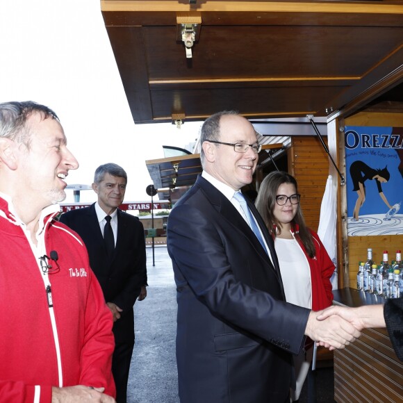 Exclusif - Paolo Sari, le prince Albert II de Monaco et sa nièce Camille Gottlieb - Le premier festival biologique inauguré samedi 15 octobre 2016 par le prince Albert II de Monaco accompagné de sa nièce Camille Gottlieb à Monaco. © Claudia Albuquerque/Bestimage