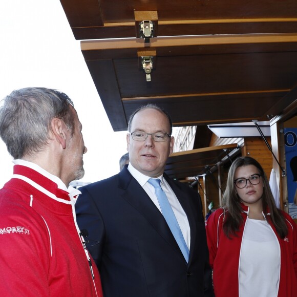 Exclusif - Paolo Sari, le prince Albert II de Monaco et sa nièce Camille Gottlieb - Le premier festival biologique inauguré samedi 15 octobre 2016 par le prince Albert II de Monaco accompagné de sa nièce Camille Gottlieb à Monaco. © Claudia Albuquerque/Bestimage