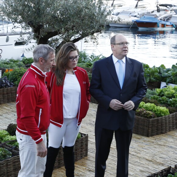 Exclusif - Paolo Sari, le prince Albert II de Monaco et sa nièce Camille Gottlieb - Le premier festival biologique inauguré samedi 15 octobre 2016 par le prince Albert II de Monaco accompagné de sa nièce Camille Gottlieb à Monaco. © Claudia Albuquerque/Bestimage