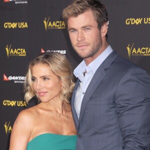 Elsa Pataky et son mari Chris Hemsworth - Gala "2015 G'Day USA Gala" pour les "AACTA International Awards" à Los Angeles. Le 31 janvier 2015