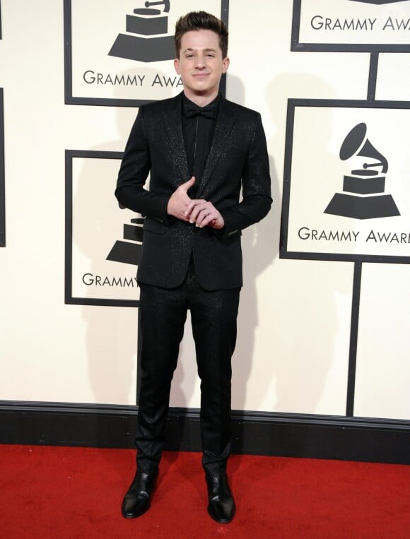 Charlie Puth à La 58ème soirée annuelle des Grammy Awards au Staples Center à Los Angeles, le 15 février 2016.