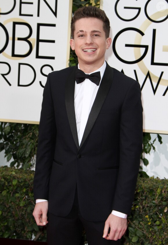 Charlie Puth à La 73ème cérémonie annuelle des Golden Globe Awards à Beverly Hills, le 10 janvier 2016.