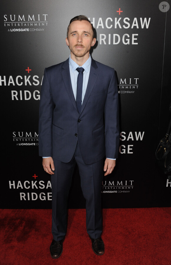 Benedict Hardie à la première de 'Hacksaw Ridge'à The Academy à Beverly Hills, le 24 octobre 2016