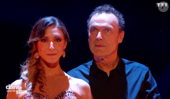 Julien Lepers et Silvia Notargiacomo - "Danse avec les stars 7" sur TF1. Le 29 octobre 2016.