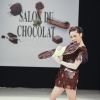 Capucine Anav au Défilé du 22ème salon du chocolat à la porte de Versailles à Paris le 27 octobre 2016. (coiffures Franck Provost / maquillages Make Up For Ever) © Veeren-Perusseau/Bestimage