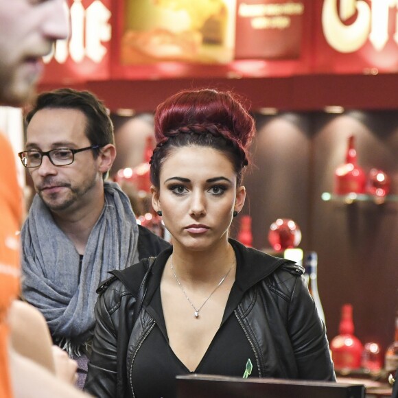 Delphine Wespiser (Miss France 2012) au Défilé du 22ème salon du chocolat à la porte de Versailles à Paris le 27 octobre 2016. (coiffures Franck Provost / maquillages Make Up For Ever) © Veeren-Perusseau/Bestimage