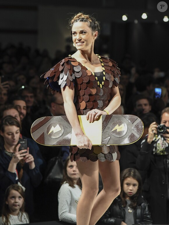 Capucine Anav  au Défilé du 22ème salon du chocolat à la porte de Versailles à Paris le 27 octobre 2016. (coiffures Franck Provost / maquillages Make Up For Ever) © Veeren-Perusseau/Bestimage