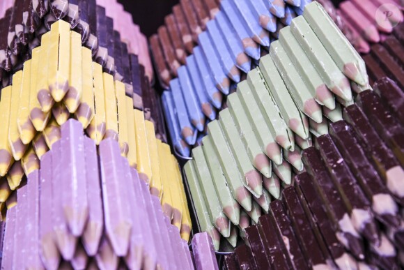 Illustration au 22ème salon du chocolat à la porte de Versailles à Paris le 27 octobre 2016. (coiffures Franck Provost / maquillages Make Up For Ever) © Veeren-Perusseau/Bestimage