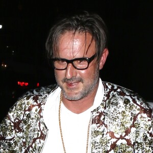 David Arquette et sa femme Christina McLarty arrivent au restaurant Chateau Marmont à Los Angeles le 13 février 2016. © CPA/BESTIMAGE 13/02/2016 - Los Angeles