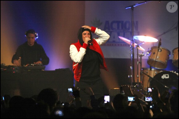 Diam's en concert au Bataclan, le 24 janvier 2010. 