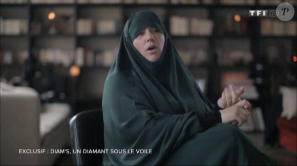 Diam's lors de son entretien pour l'émission "Sept à Huit" diffusée sur TF1 en mai 2015