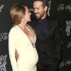 Blake Lively (enceinte) (robe Gucci, bijoux Lorraine Schwartz) et son mari Ryan Reynolds (smoking Gucci) à la soirée "Angel Ball 2014" à New York, le 20 octobre 2014