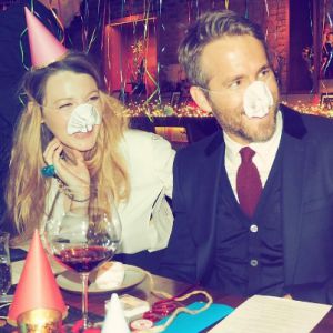 Blake Lively et Ryan Reynolds à l'anniversaire de l'acteur à New York le 25 octobre 2016